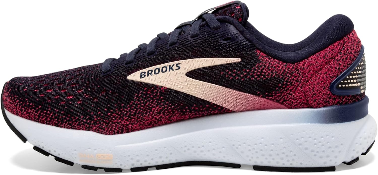 image:imageBrooks Womens Ghost 16 Neutral Running ShoePeacoatRaspberryApricot