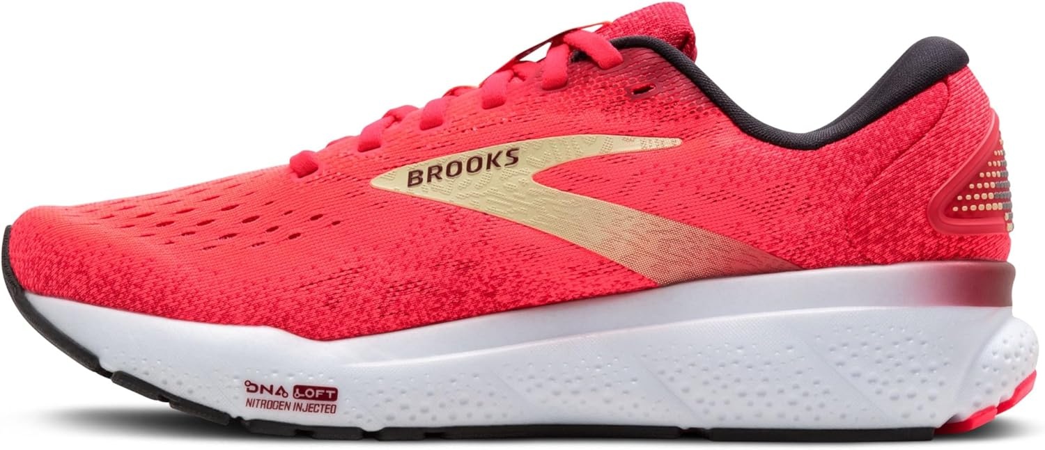 image:imageBrooks Womens Ghost 16 Neutral Running ShoePinkSundried TomatoCream