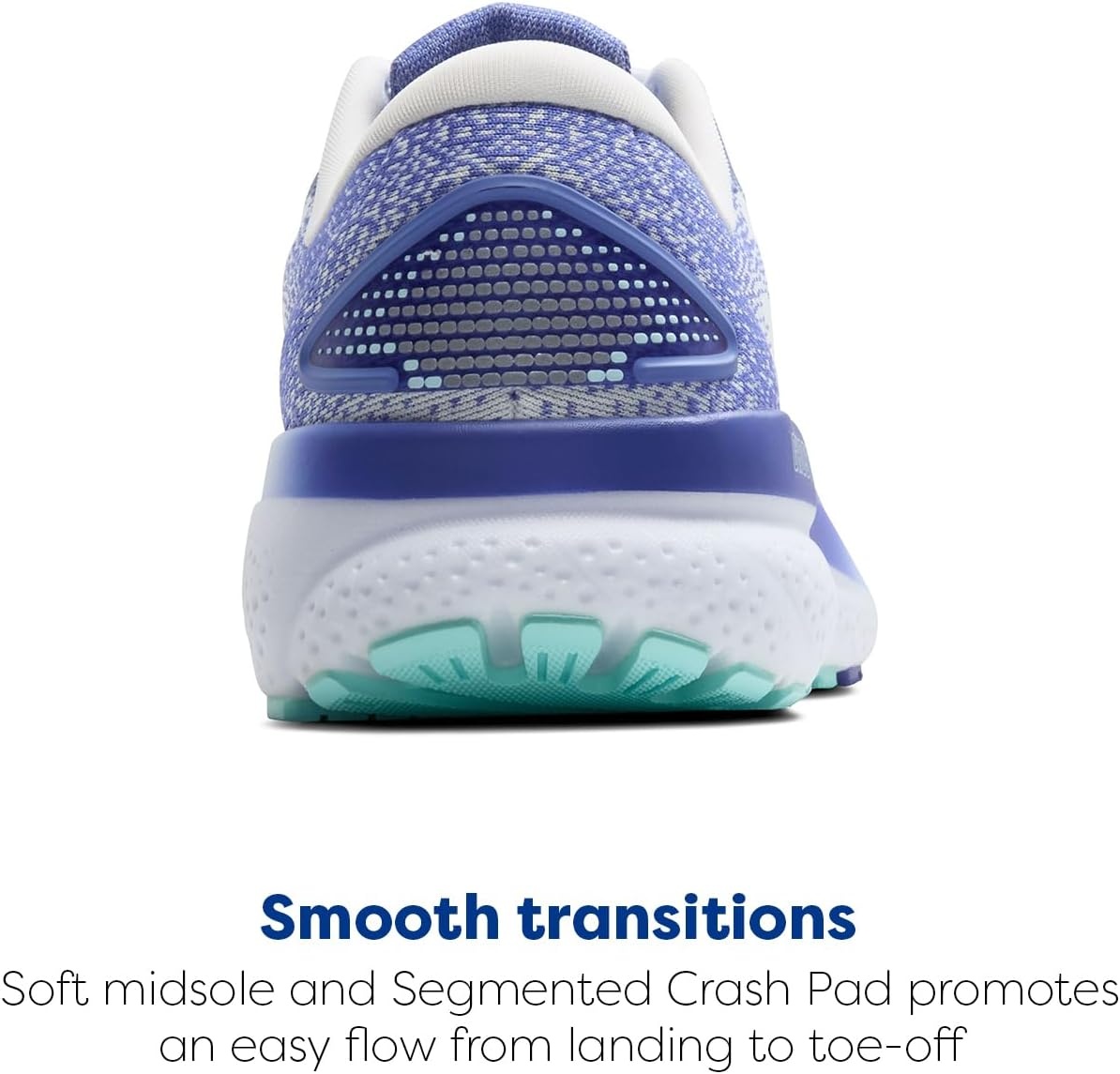 image:imageBrooks Womens Ghost 16 Neutral Running ShoeWhiteAmparo BlueLimpet Shell