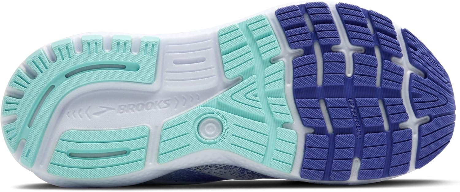 image:imageBrooks Womens Ghost 16 Neutral Running ShoeWhiteAmparo BlueLimpet Shell
