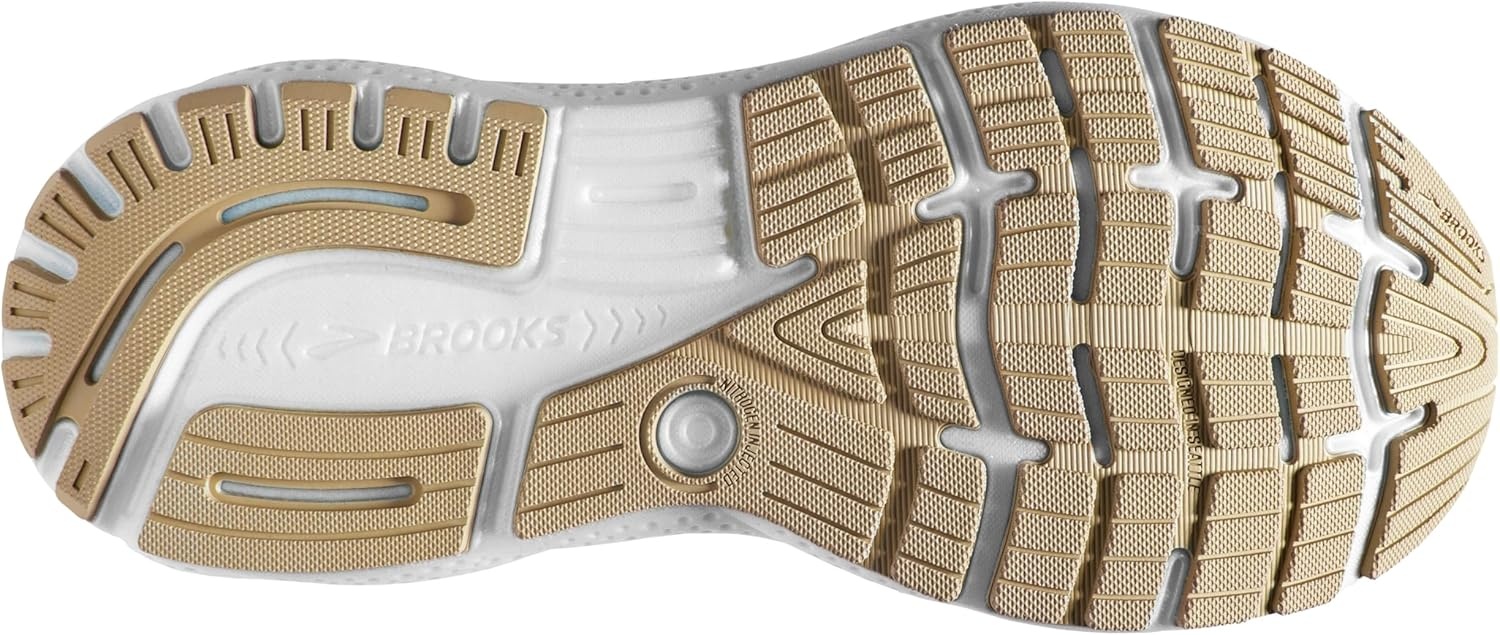 image:imageBrooks Womens Ghost 16 Neutral Running ShoeWhiteGreyEstate Blue