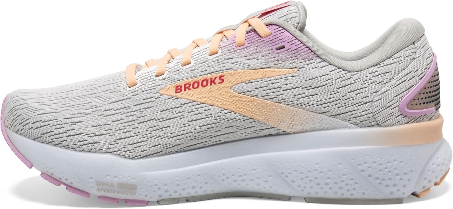 image:imageBrooks Womens Ghost 16 Neutral Running ShoeWhiteGreyOrchid