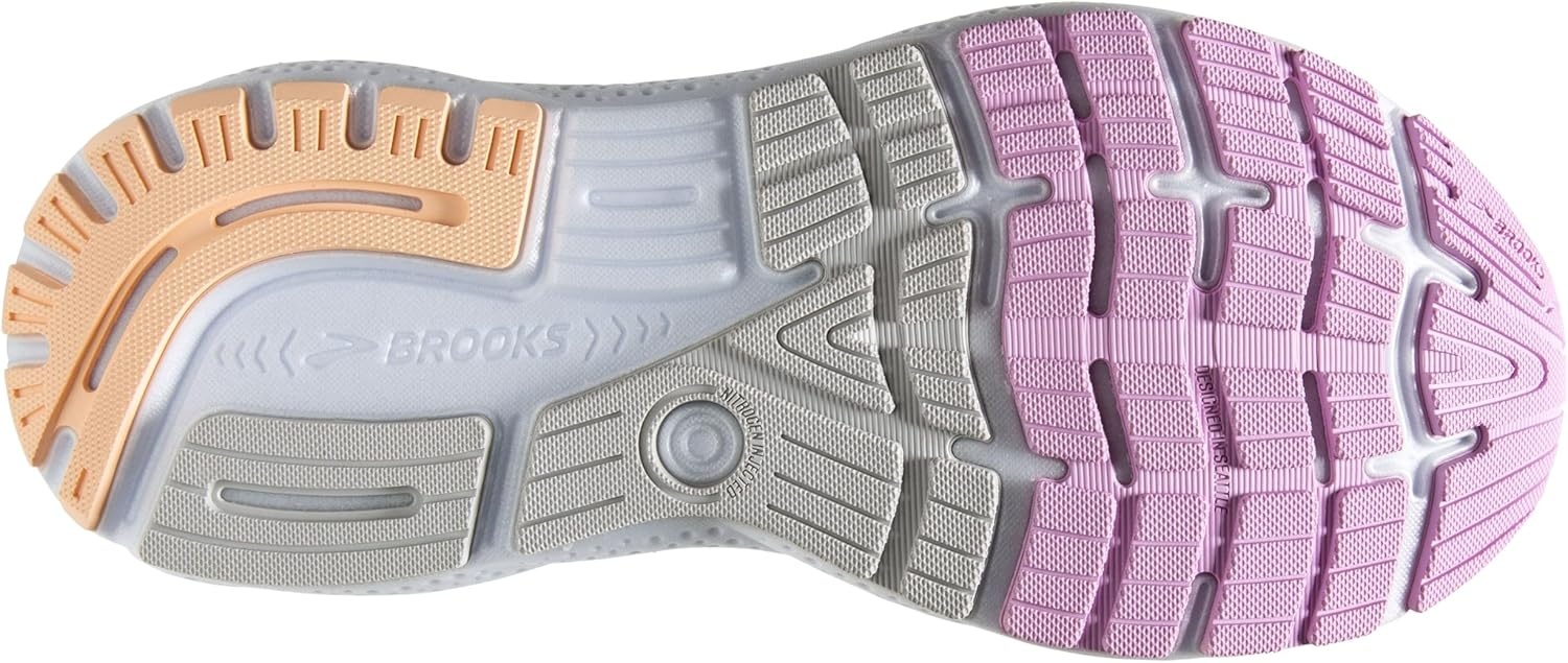 image:imageBrooks Womens Ghost 16 Neutral Running ShoeWhiteGreyOrchid