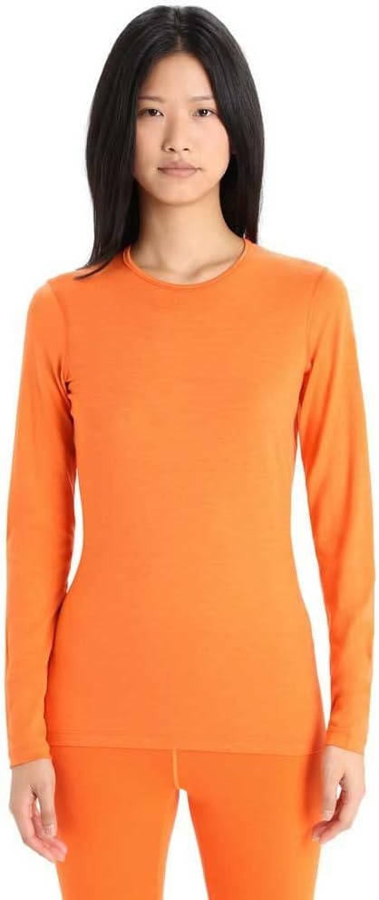 image:imageIcebreaker Merino Womens 200 Oasis Long Sleeve Thermal Cold Weather Base Layer TShirtFlash