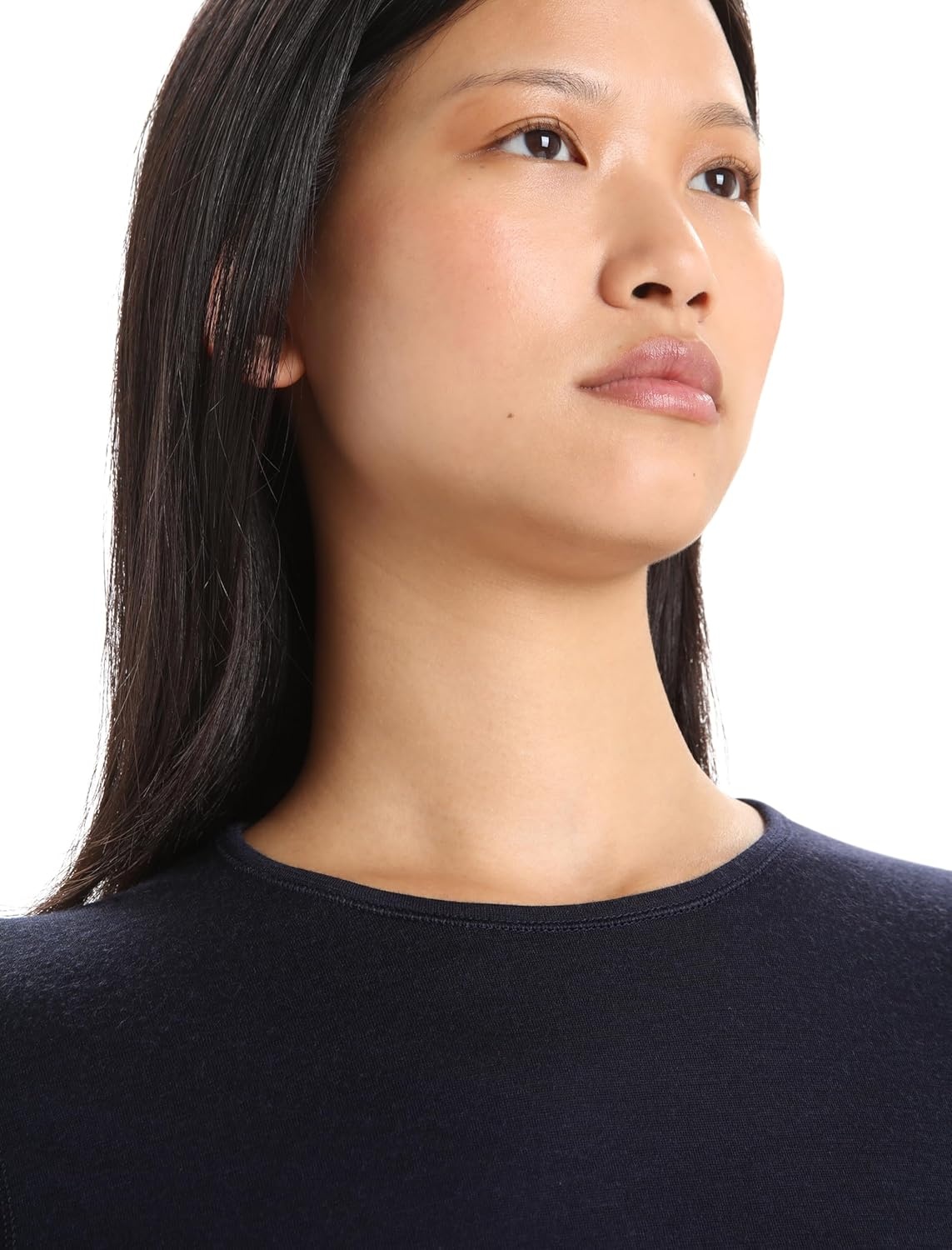 image:imageIcebreaker Merino Womens 200 Oasis Long Sleeve Thermal Cold Weather Base Layer TShirtMidnight Navy