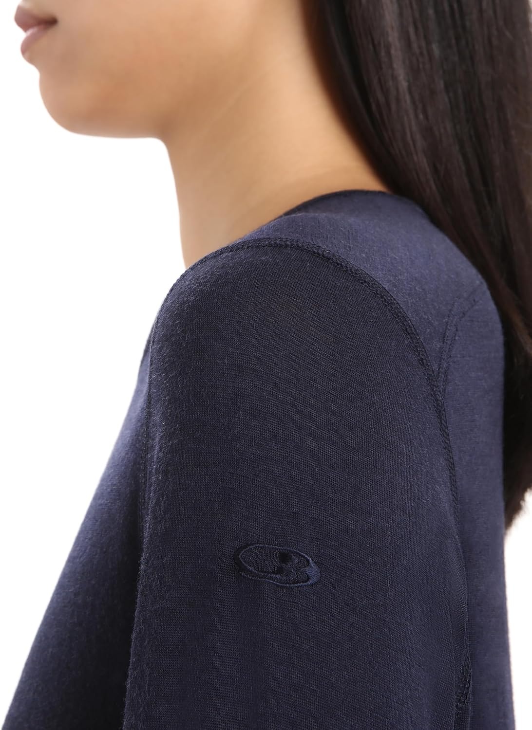 image:imageIcebreaker Merino Womens 200 Oasis Long Sleeve Thermal Cold Weather Base Layer TShirtMidnight Navy