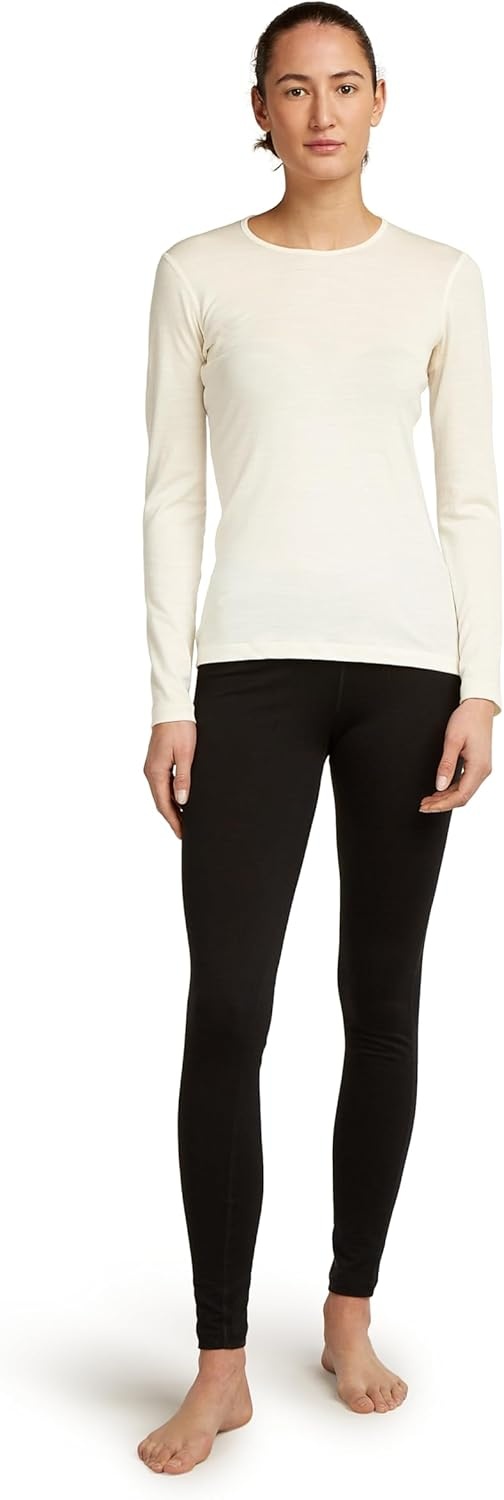image:imageIcebreaker Merino Womens 200 Oasis Long Sleeve Thermal Cold Weather Base Layer TShirtUndyed