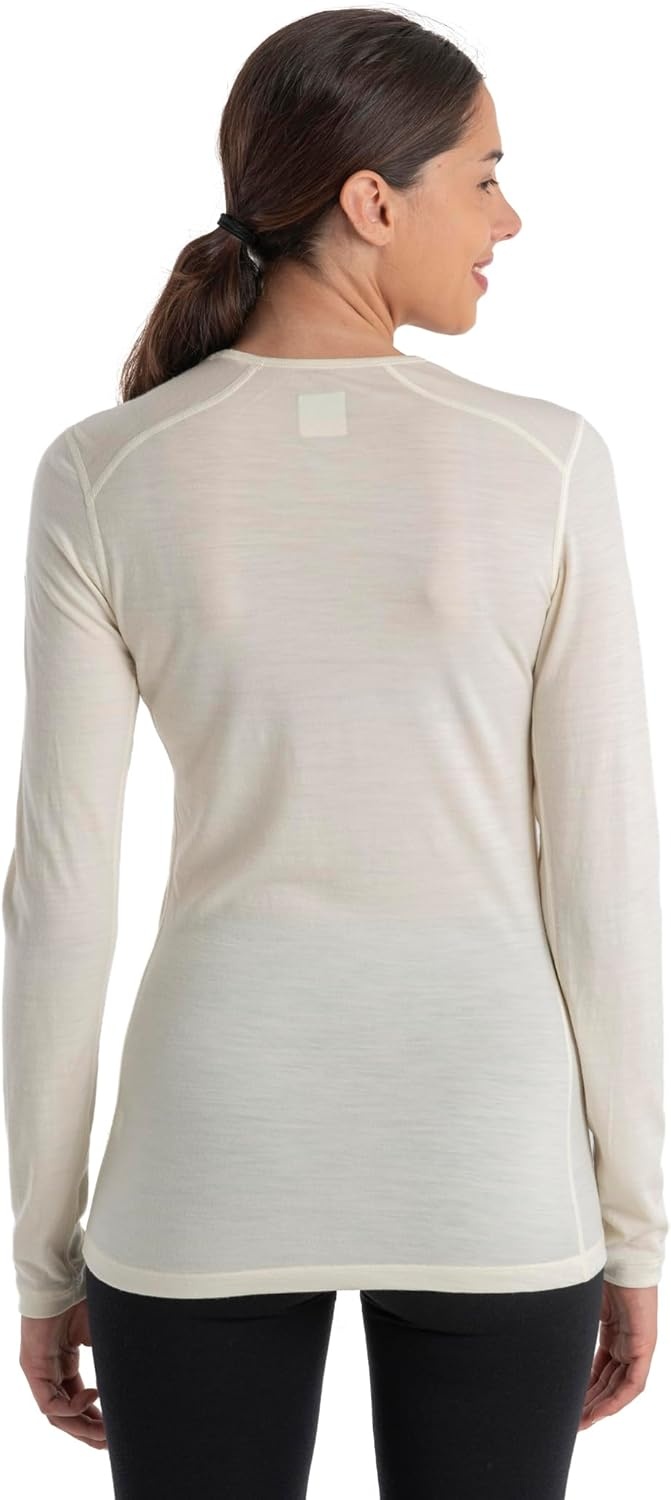 image:imageIcebreaker Merino Womens 200 Oasis Long Sleeve Thermal Cold Weather Base Layer TShirtUndyed