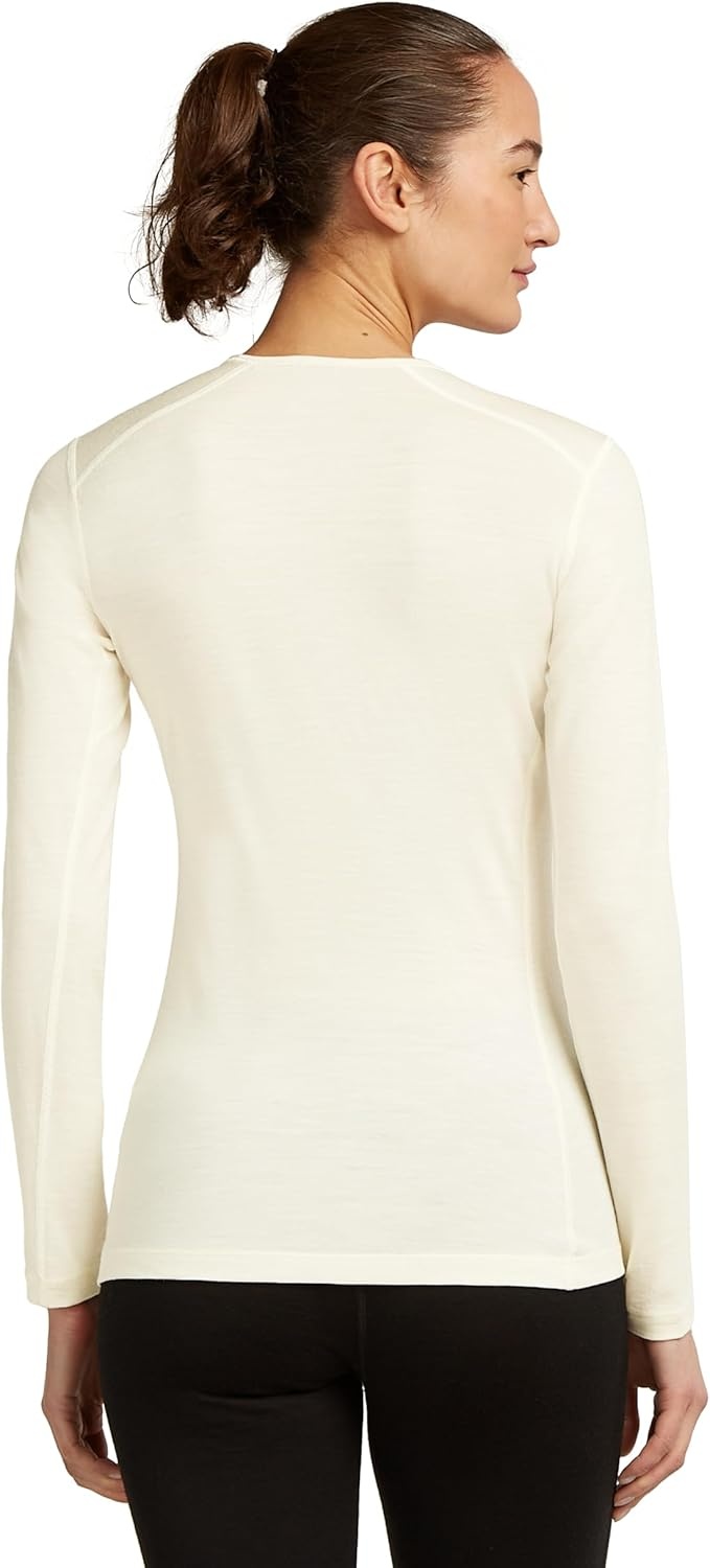 image:imageIcebreaker Merino Womens 200 Oasis Long Sleeve Thermal Cold Weather Base Layer TShirtUndyed