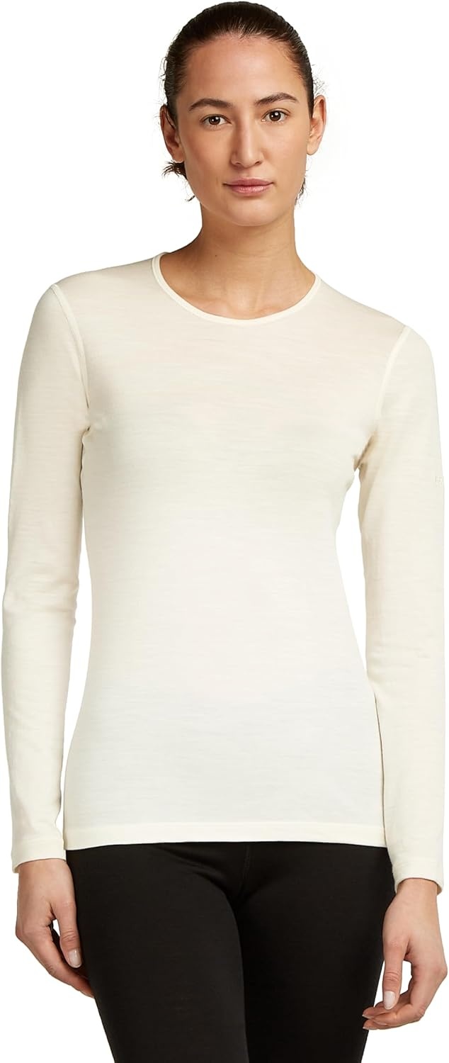 image:imageIcebreaker Merino Womens 200 Oasis Long Sleeve Thermal Cold Weather Base Layer TShirtUndyed