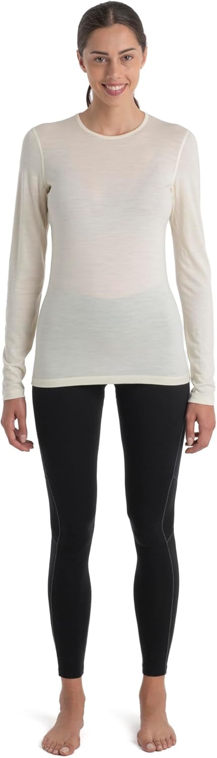 image:imageIcebreaker Merino Womens 200 Oasis Long Sleeve Thermal Cold Weather Base Layer TShirtUndyed