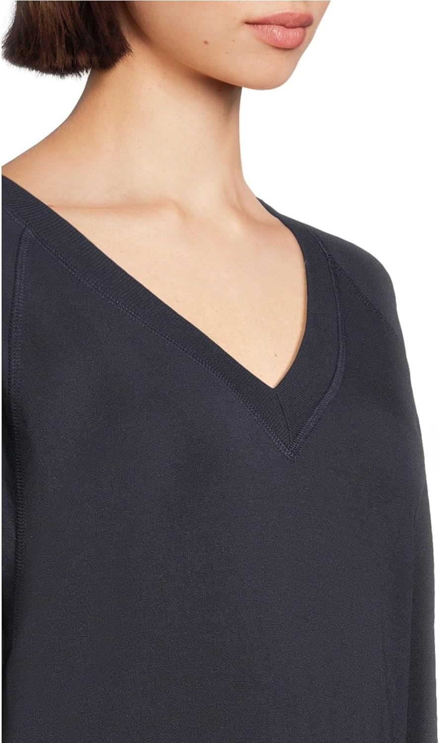 image:imageSPLITS59 Womens Bennie Fleece Vneck SweatshirtIndigo