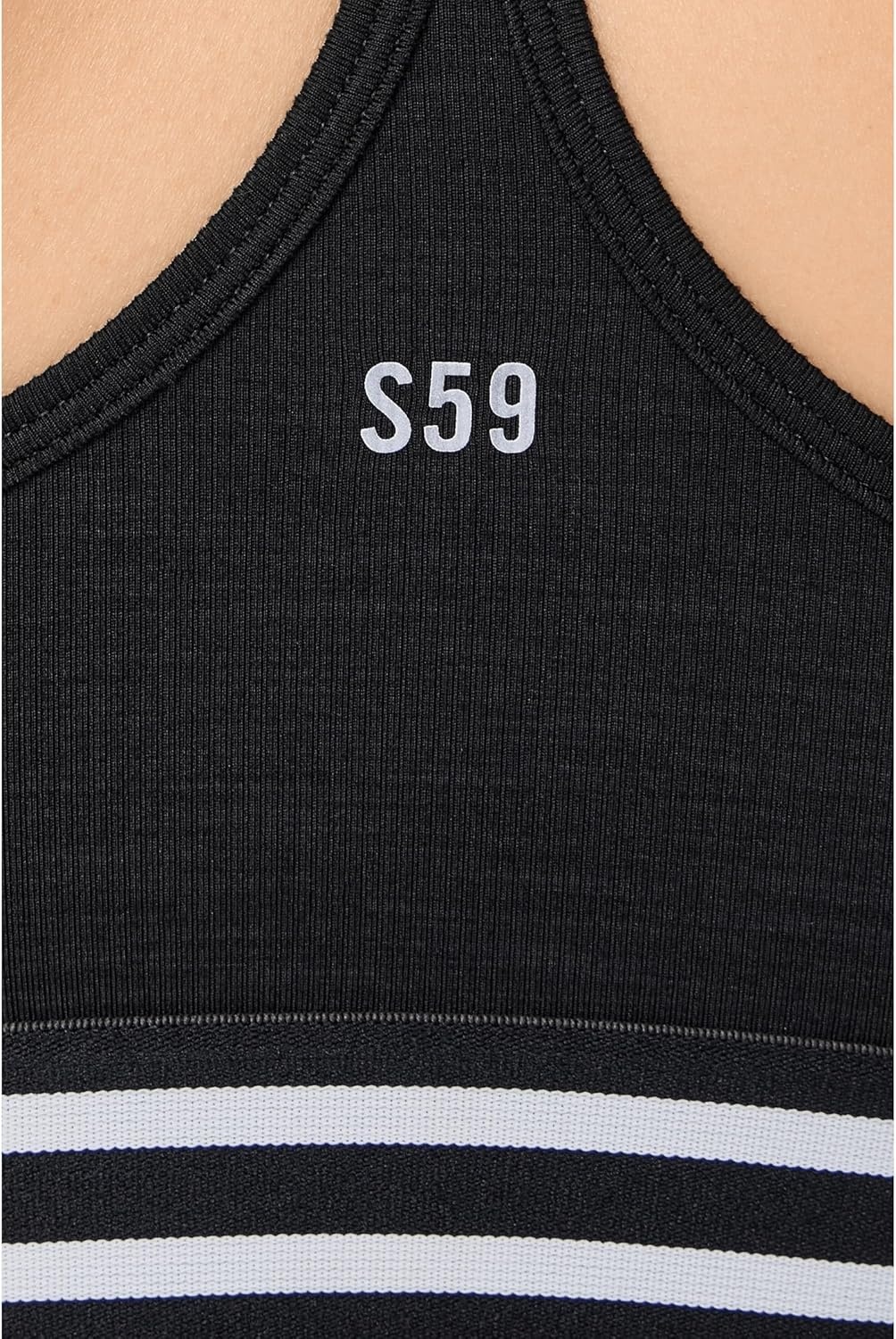 image:imageSPLITS59 Womens Cali Active Rib BraBlack