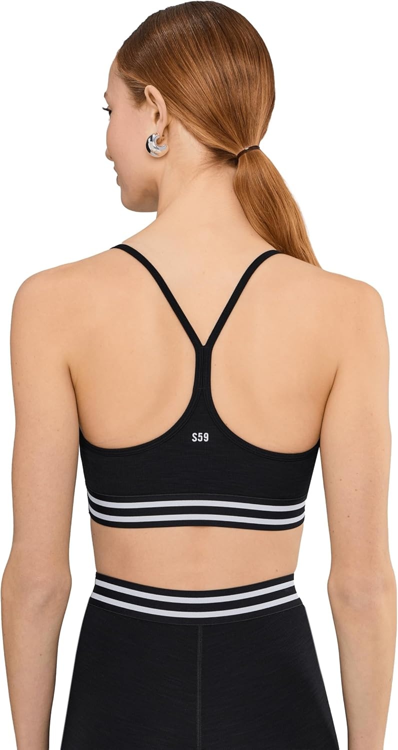 image:imageSPLITS59 Womens Cali Active Rib BraBlack