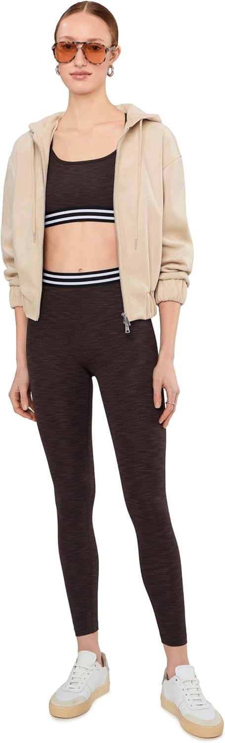 image:imageSPLITS59 Womens Cali Active Rib BraDark Chocolate