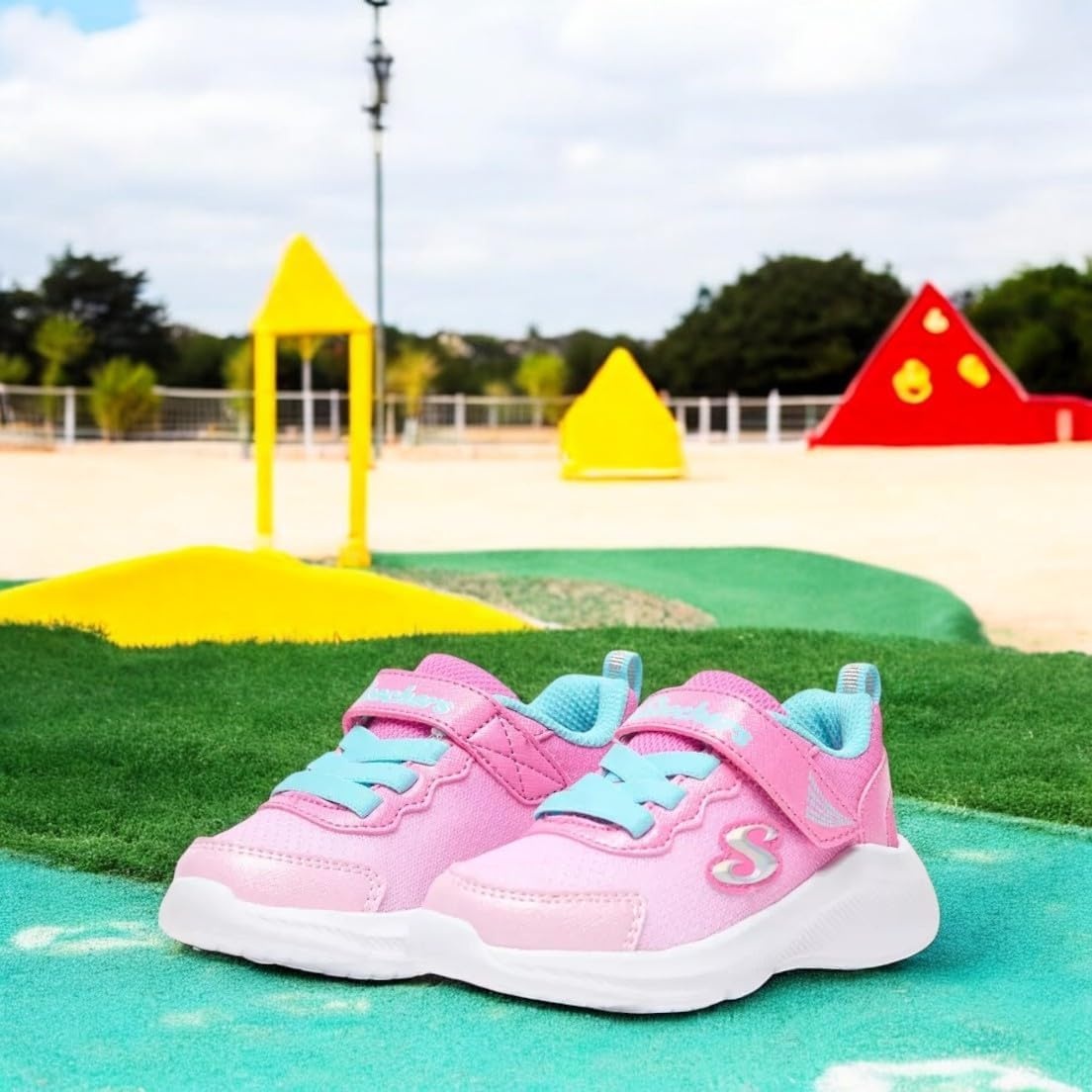 image:imageSkechers Girls Sole SwiftersNavyHotpink