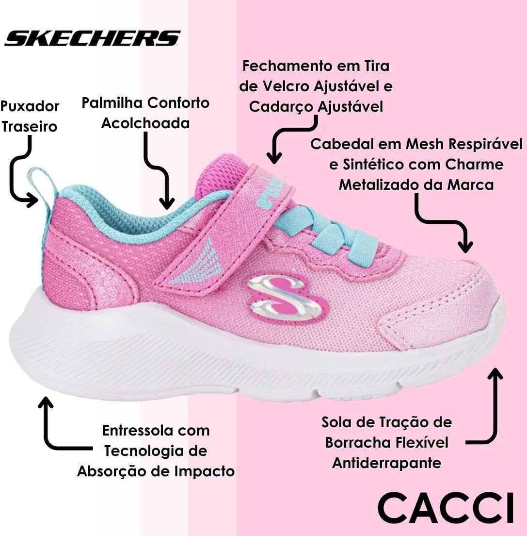 image:imageSkechers Girls Sole SwiftersPinkLightblue