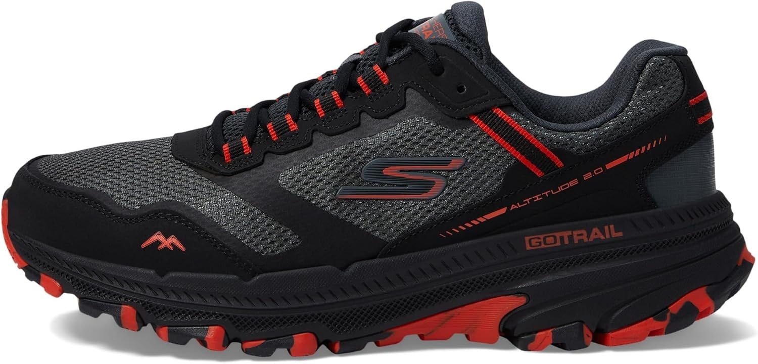 image:imageSkechers Mens Mens Go Run Trail Altitude 20Marble Rock 30 SneakerBlackOrange