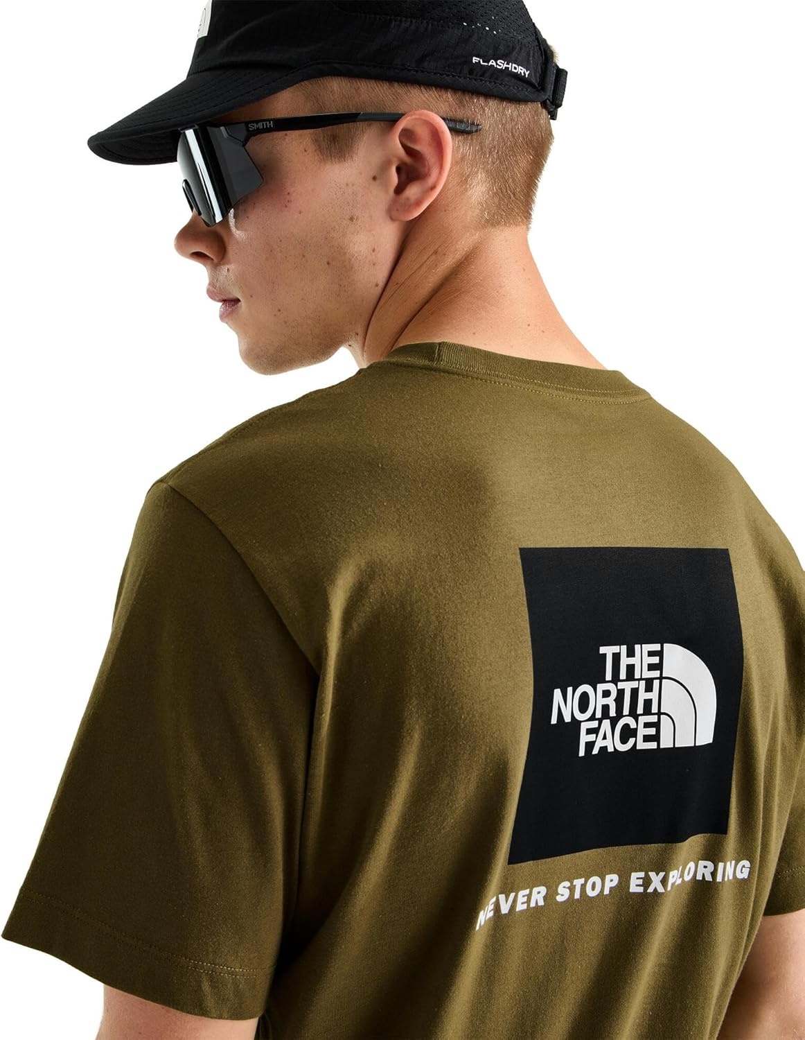image:imageTHE NORTH FACE Mens Core Box NSE Short Sleeve Tee Branded Tshirt With a Ribbed CollarCaraway Seed