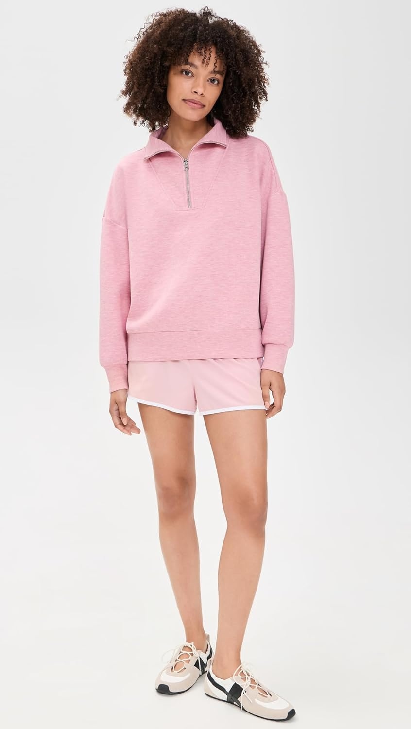 image:imageVarley Womens Hawley Half Zip SweaterRose Marl