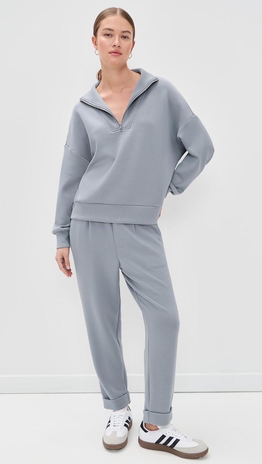 image:imageVarley Womens Hawley Half Zip SweaterWind Blue