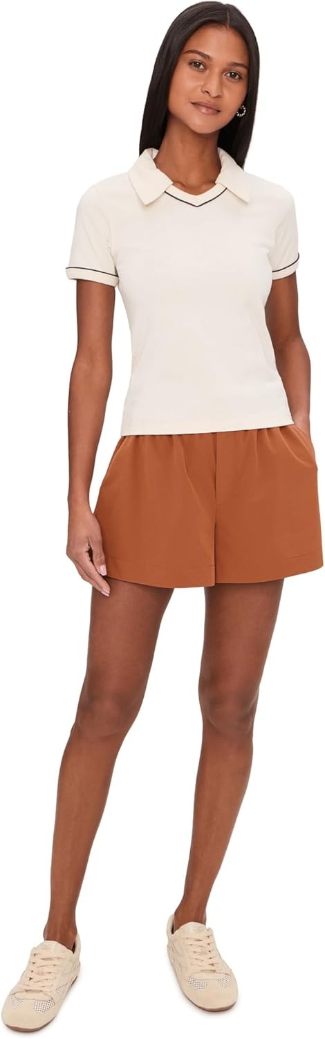 image:imageVarley Womens Nila Mid Rise ShortsTerracotta