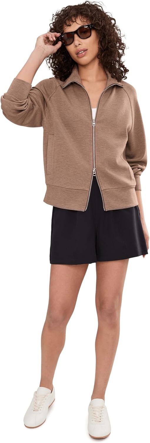 image:imageVarley Womens Tyde Zip Through SweatGolden Bronze Marl