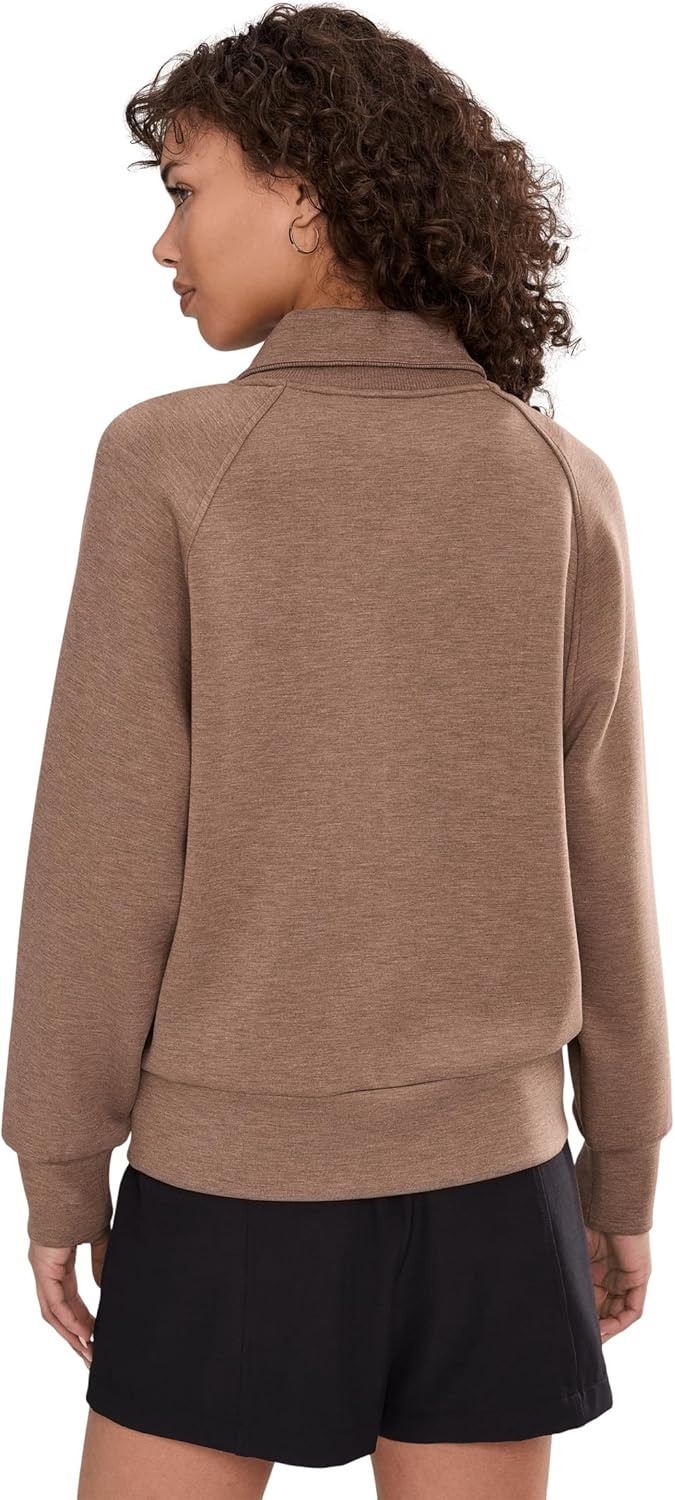 image:imageVarley Womens Tyde Zip Through SweatGolden Bronze Marl