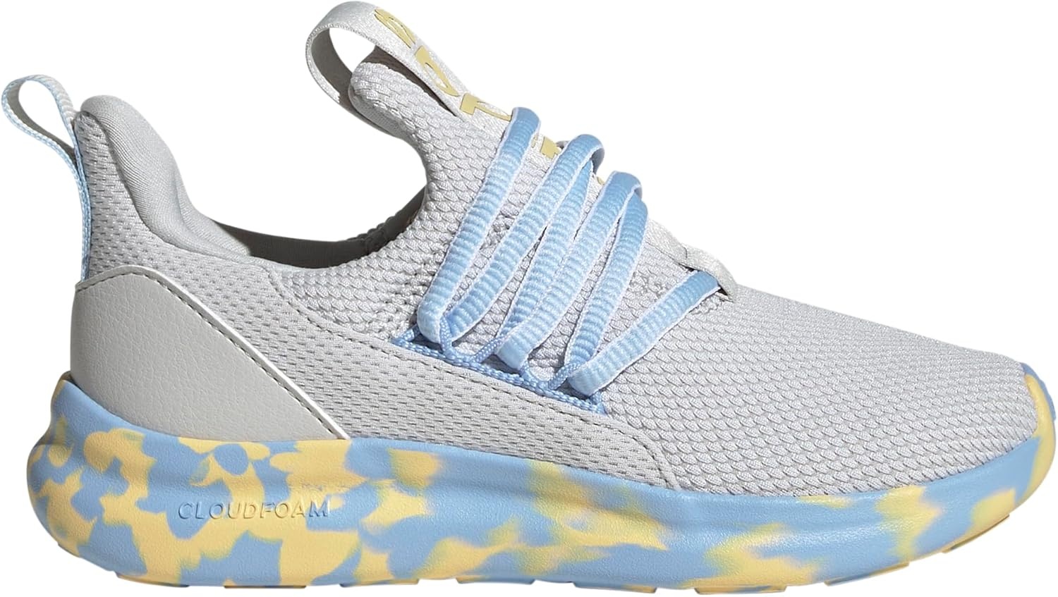 image:imageadidas Kids Lite Racer Adapt 70 Running ShoesGrey OneOrange TintGlow Blue