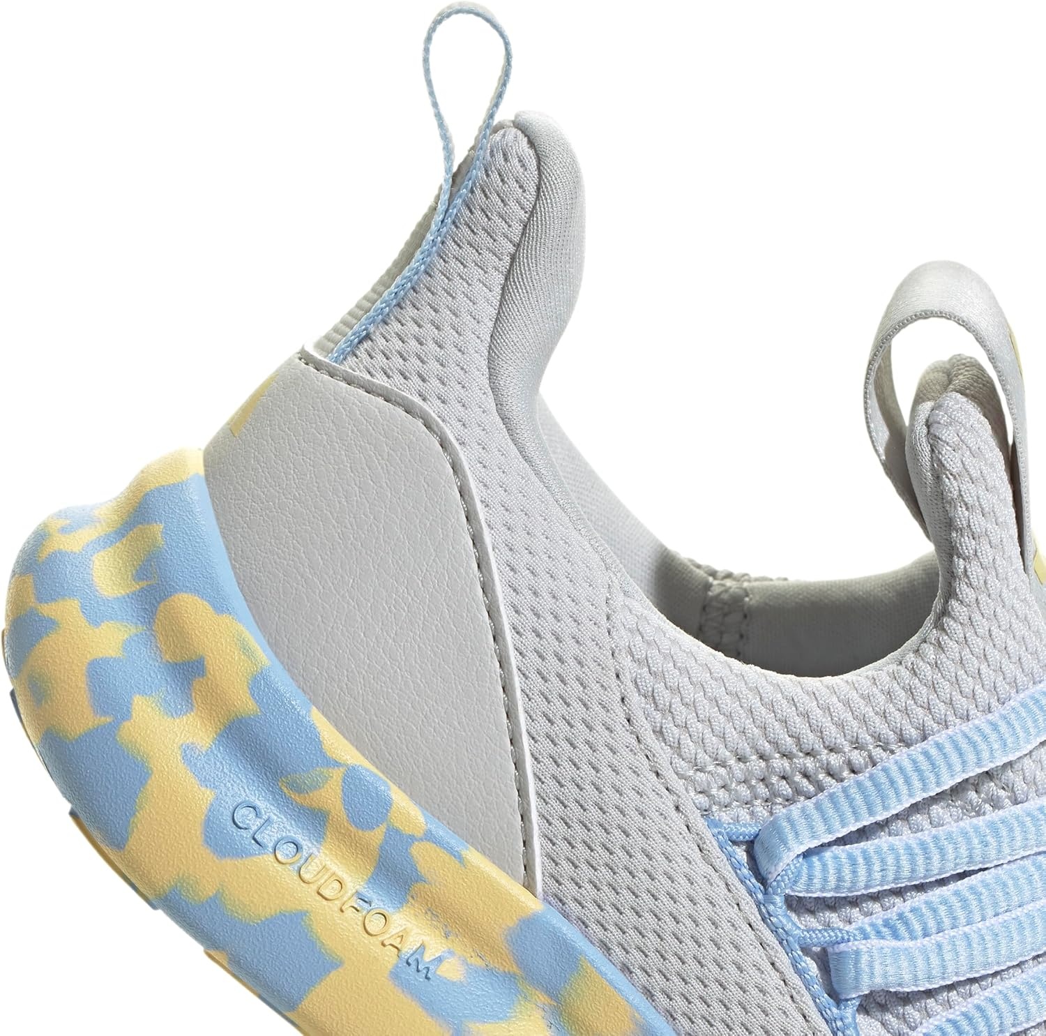 image:imageadidas Kids Lite Racer Adapt 70 Running ShoesGrey OneOrange TintGlow Blue