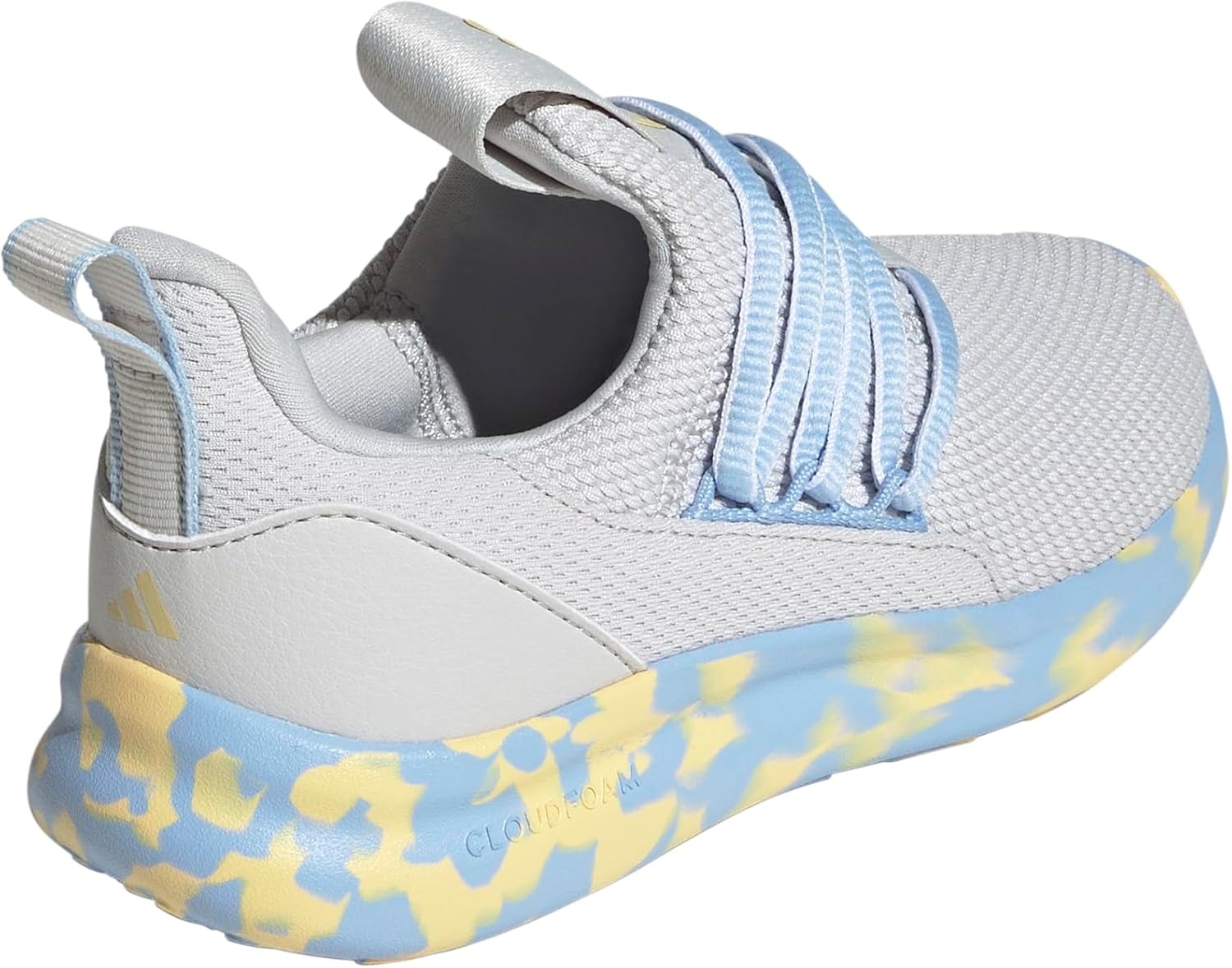 image:imageadidas Kids Lite Racer Adapt 70 Running ShoesGrey OneOrange TintGlow Blue