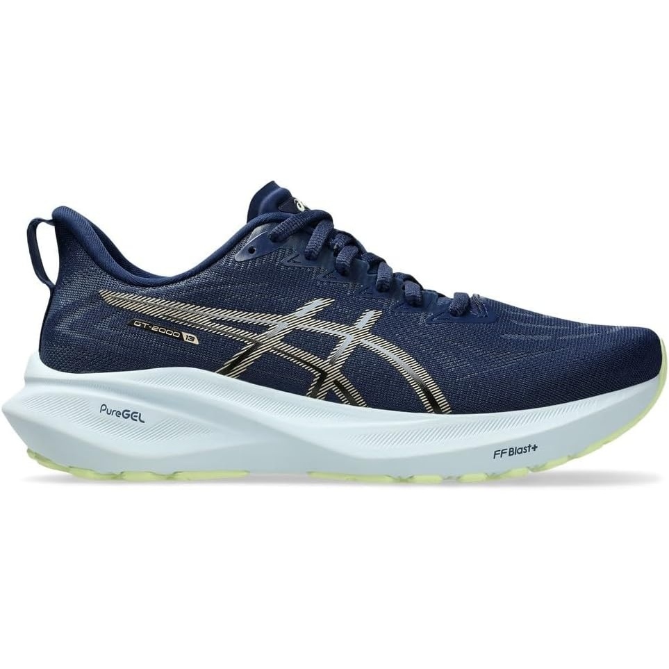 image:imageASICS Womens GT2000 13 Running ShoesBlue Expanse Champagne