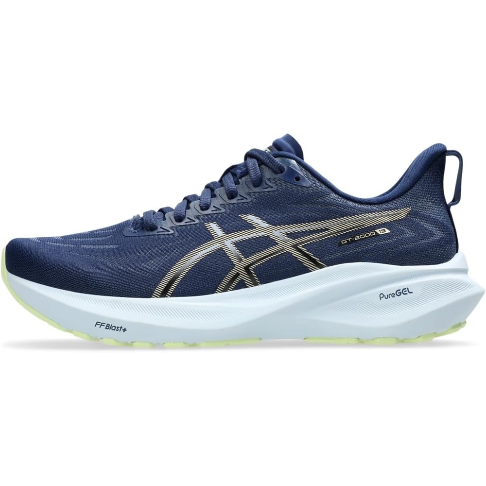 image:imageASICS Womens GT2000 13 Running ShoesBlue ExpanseChampagne