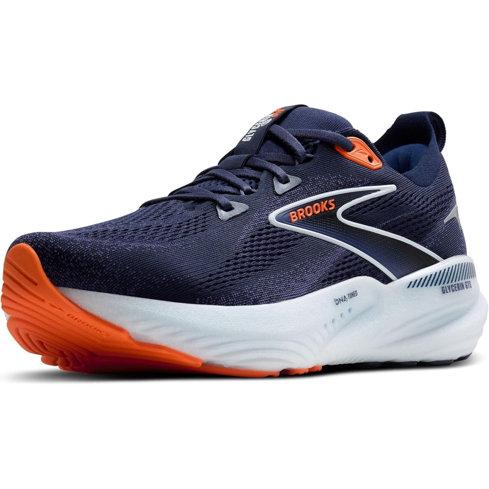 image:imageBrooks Mens Glycerin GTS 22 Supportive Running ShoePeacoatBlue RibbonOrange