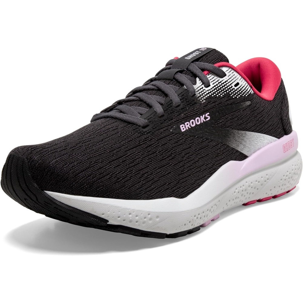image:imageBrooks Womens Ghost 16 Neutral Running ShoeBlackEbonyRaspberry