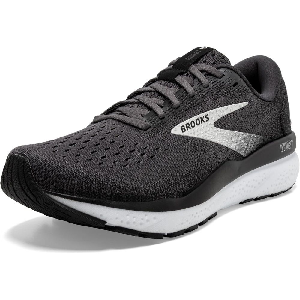image:imageBrooks Womens Ghost 16 Neutral Running ShoeBlackGreyWhite