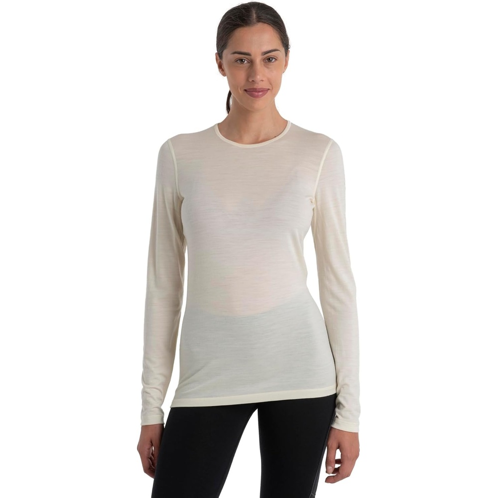 image:imageIcebreaker Merino Womens 200 Oasis Long Sleeve Thermal Cold Weather Base Layer TShirtUndyed
