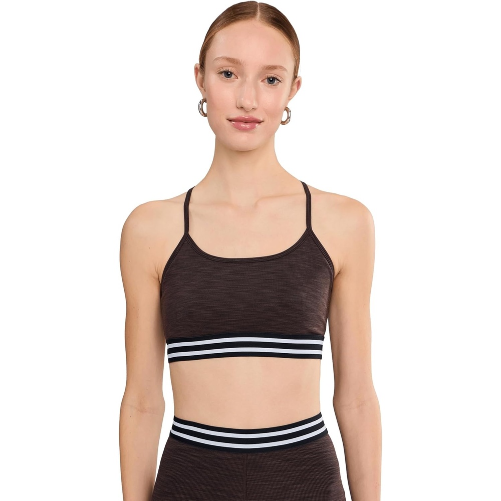 image:imageSPLITS59 Womens Cali Active Rib BraDark Chocolate