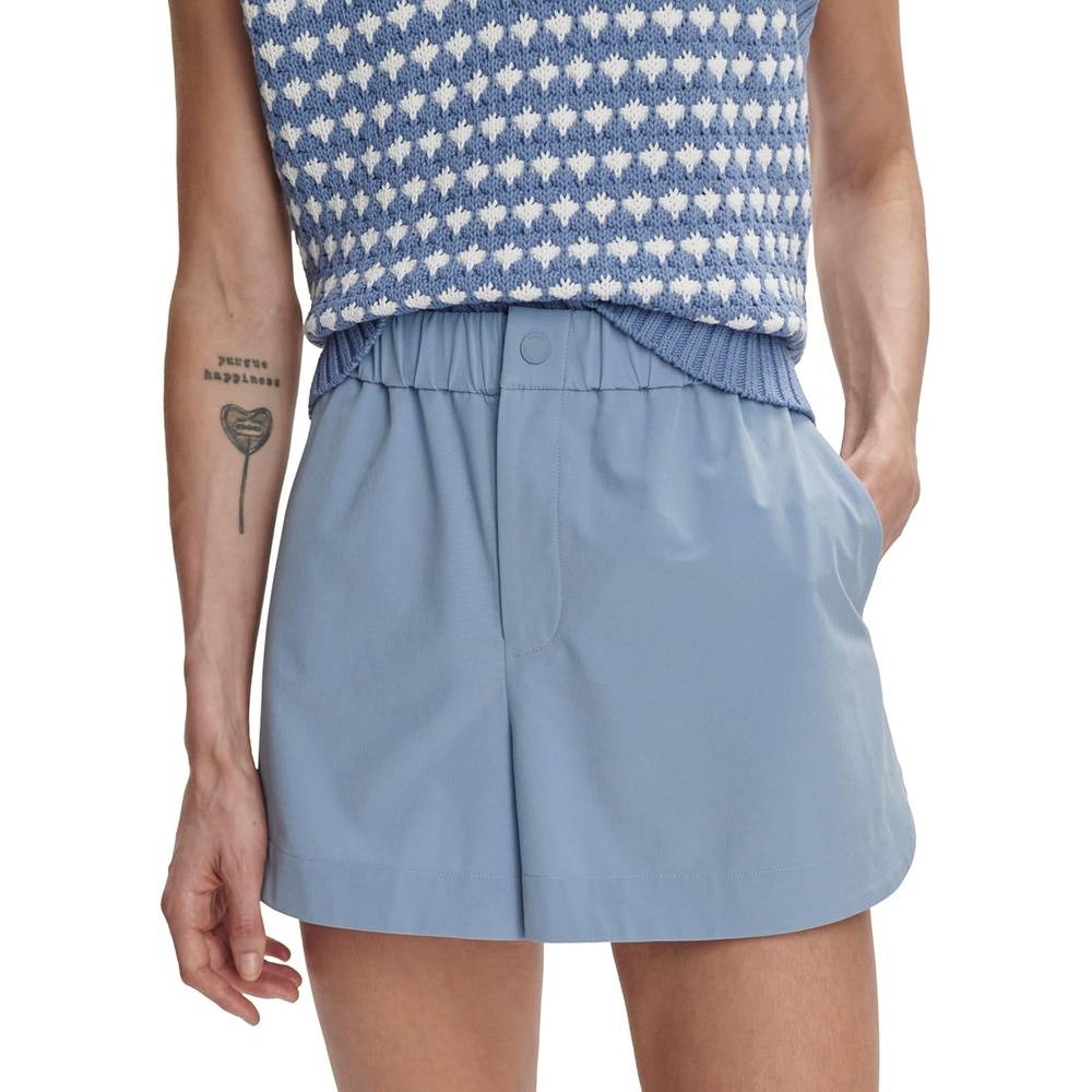 image:imageVarley Womens Nila Mid Rise ShortsRain Blue
