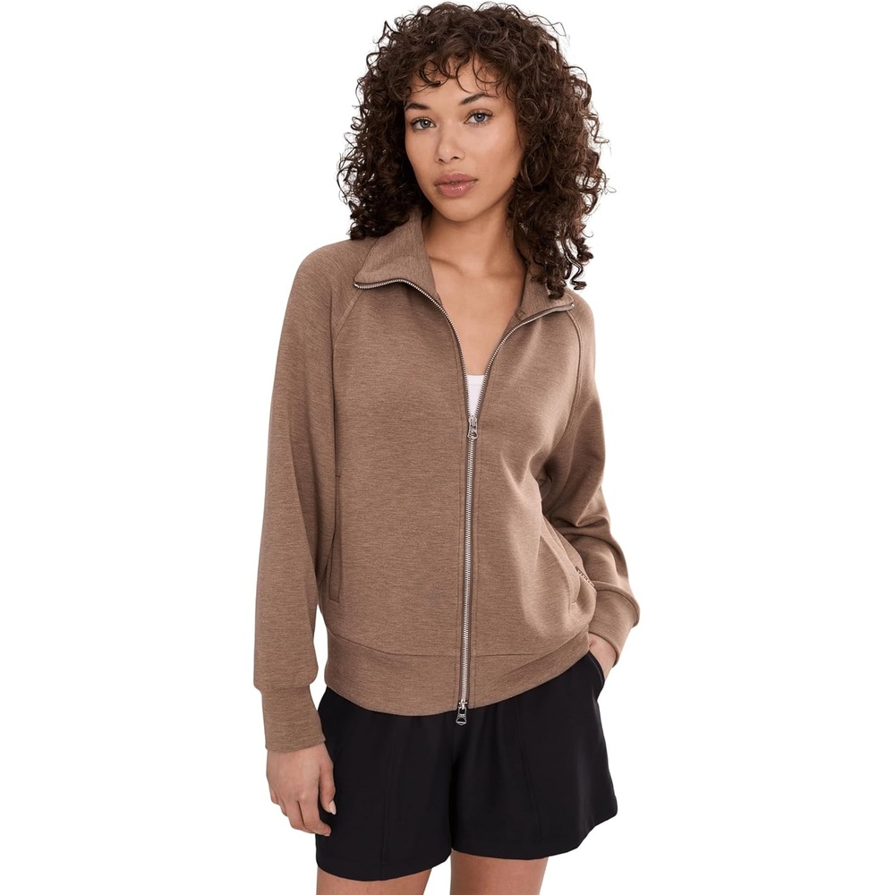 image:imageVarley Womens Tyde Zip Through SweatGolden Bronze Marl