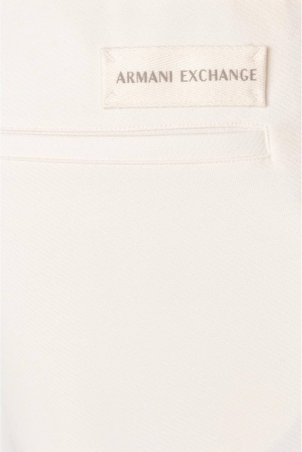 image:imageArmani Exchange Mens Cotton Mix Twill TrousersCream