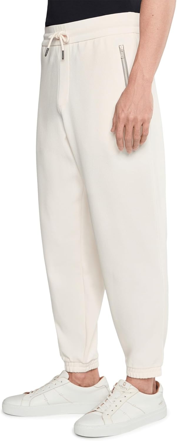image:imageArmani Exchange Mens Cotton Mix Twill TrousersCream