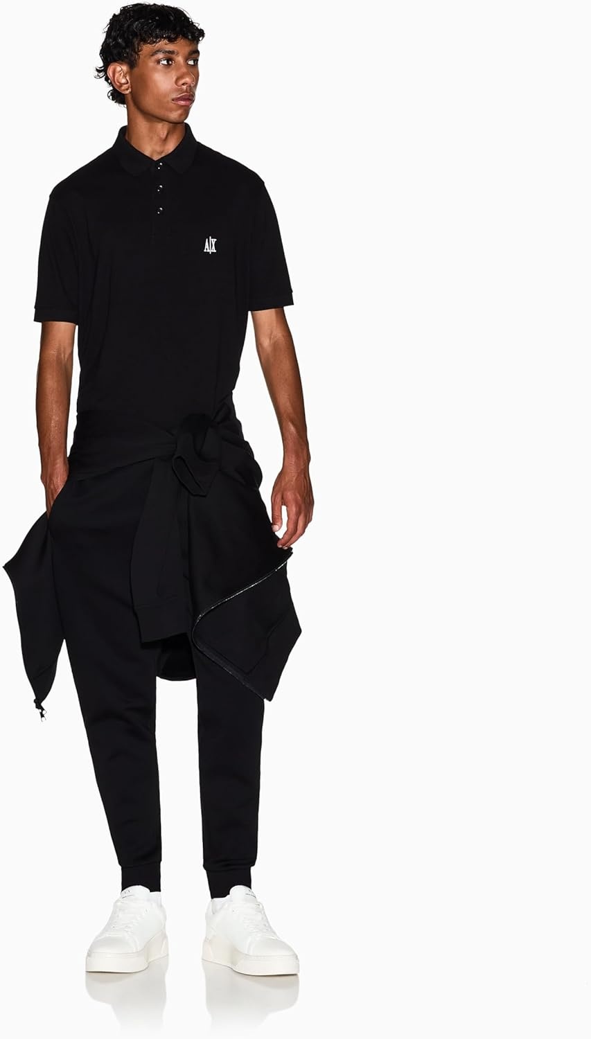 image:imageArmani Exchange Mens Stretch Cotton Icon JoggerBlack