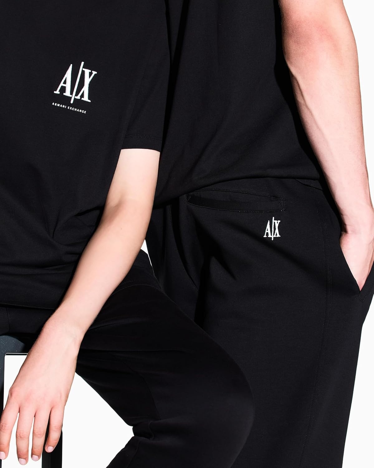 image:imageArmani Exchange Mens Stretch Cotton Icon JoggerBlack