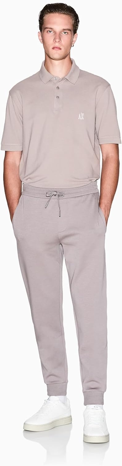 image:imageArmani Exchange Mens Stretch Cotton Icon JoggerDriftwood