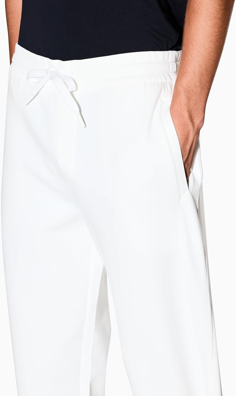 image:imageArmani Exchange Mens Stretch Cotton Icon JoggerOffwhite