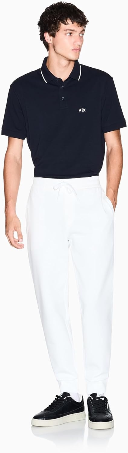 image:imageArmani Exchange Mens Stretch Cotton Icon JoggerOffwhite