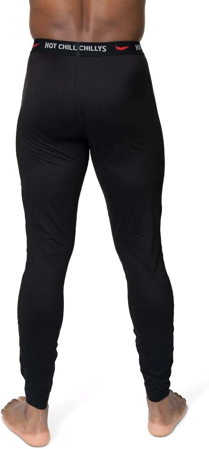 image:imageHot Chillys Mens ClimaTek Base Layer Bottoms Breathable MoistureWicking QuickDrying Relaxed Fit Thermal UnderwearBlack