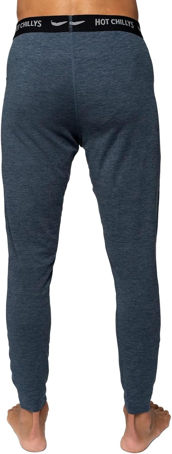 image:imageHot Chillys Mens ClimaTek Base Layer Bottoms Breathable MoistureWicking QuickDrying Relaxed Fit Thermal UnderwearNightfall Heather