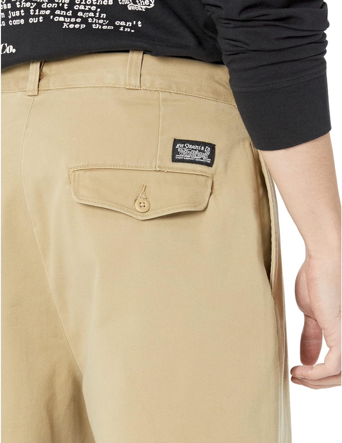 image:imageLevis Premium Skate Loose Chino Trousers for Men Twill Fabrication Four Pocket Design Harvest Gold 29 31